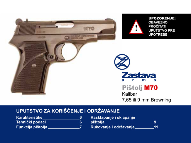 Pistolj M70 Serbian Edition Zastava Arms Kitap Kapağı