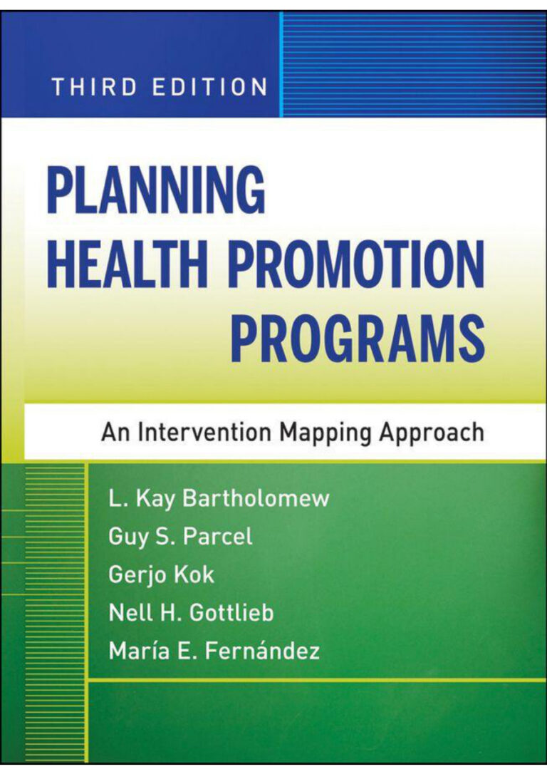 Planning Health Promotion Programs An Intervention Mapping Approach Kitap Kapağı