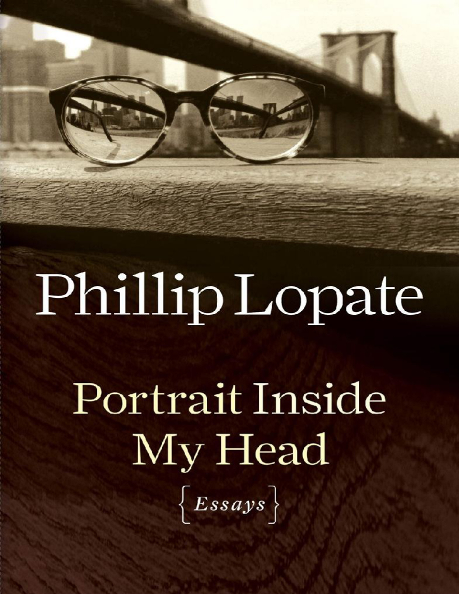 Portrait Inside My Head Phillip Lopate Kitap Kapağı