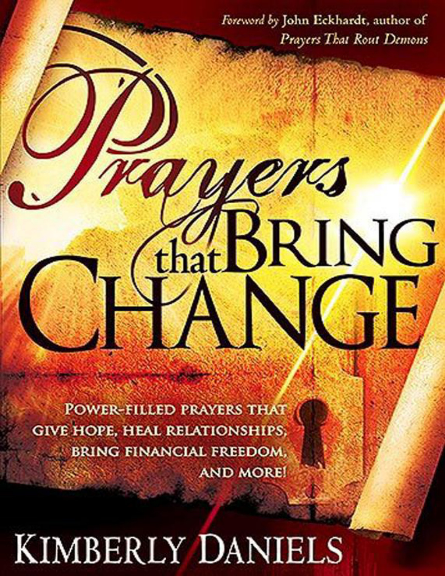Prayers that bring change Kimberley Daniels Kitap Kapağı