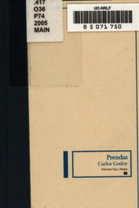 Prendas poemas Spanish Edition Carlos Godoy Kitap Kapağı