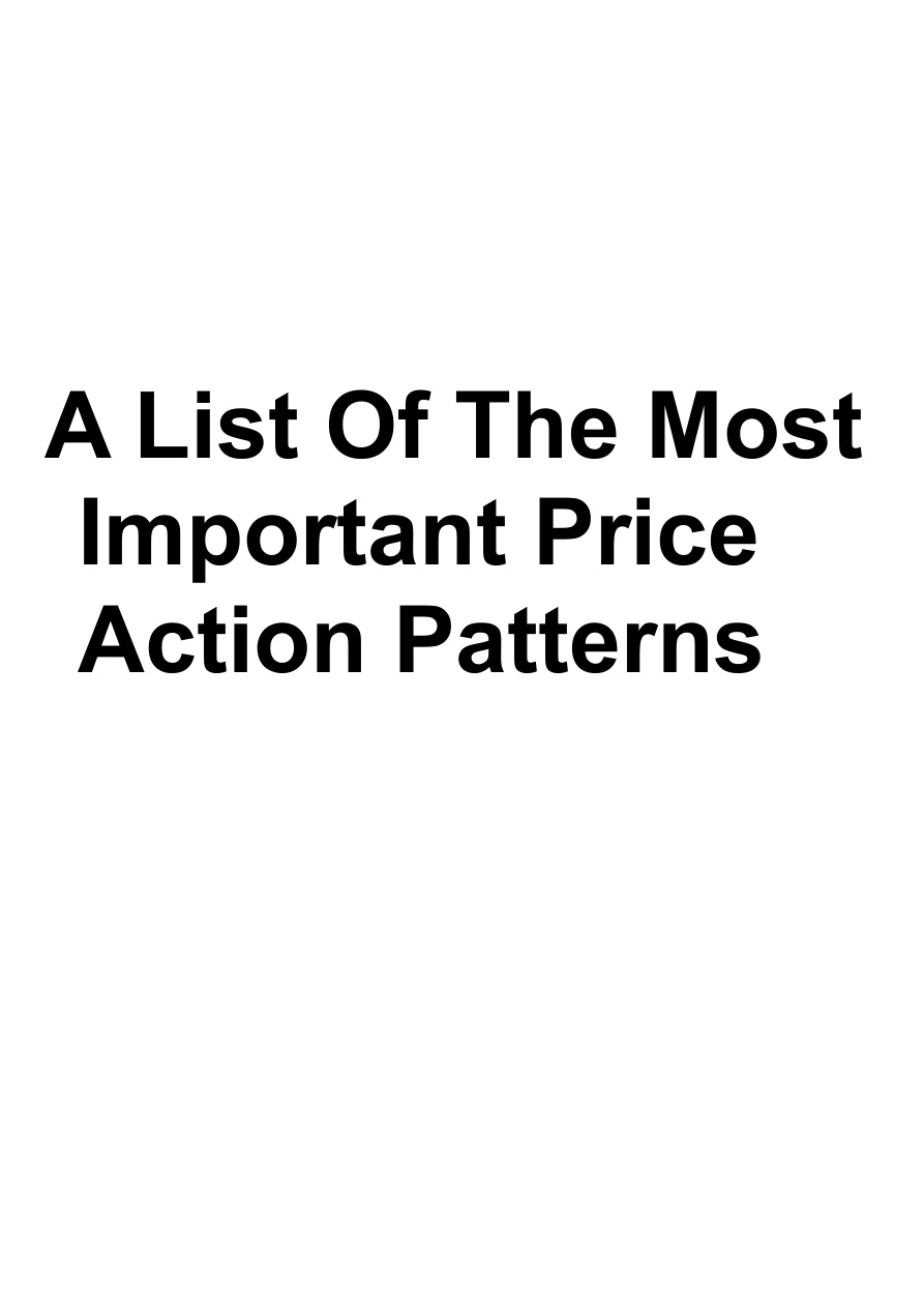 Price Action Patterns: Chart Formations Handbook PDF Download