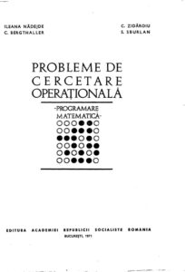 Probleme de cercetare operational Romanian Edition Ileana Nadejde Kitap Kapağı