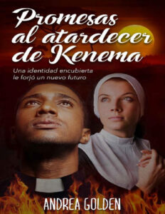 Promesas al atardecer de Kenema Spanish Edition Andrea Golden Kitap Kapağı