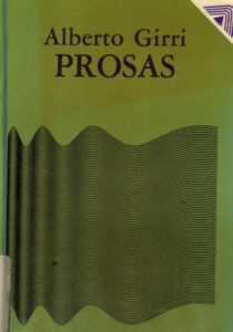 Prosas Spanish Edition Alberto Girri Kitap Kapağı