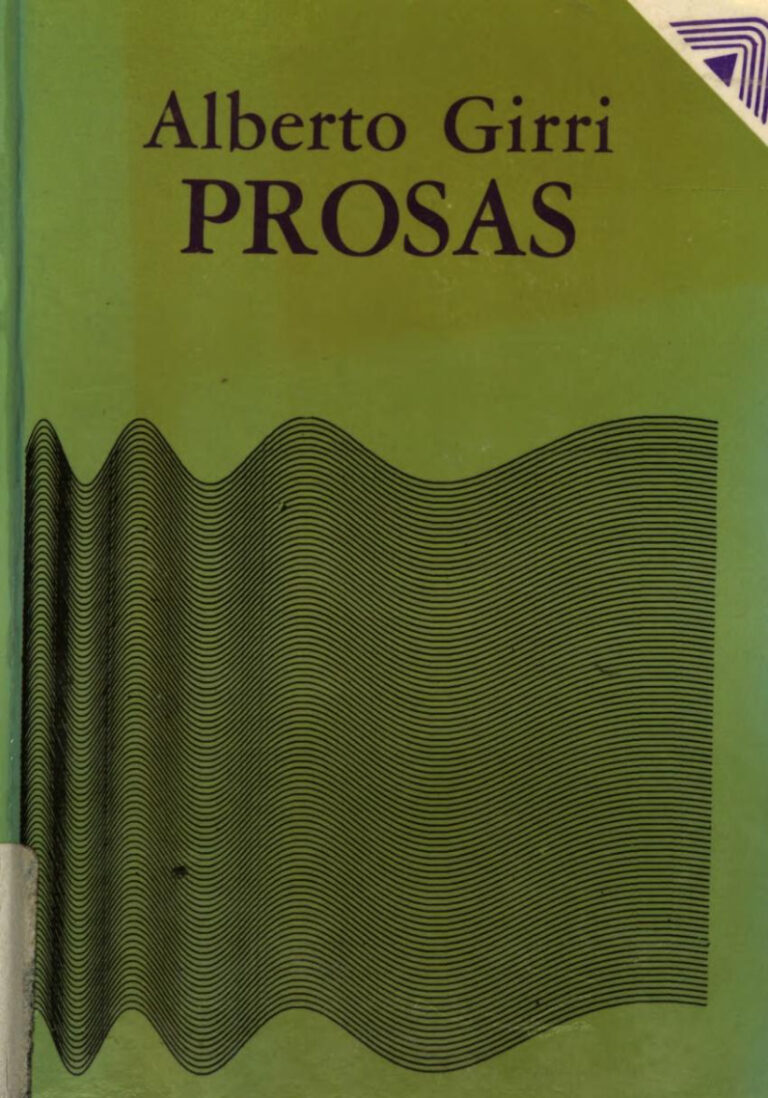 Prosas Spanish Edition Alberto Girri Kitap Kapağı