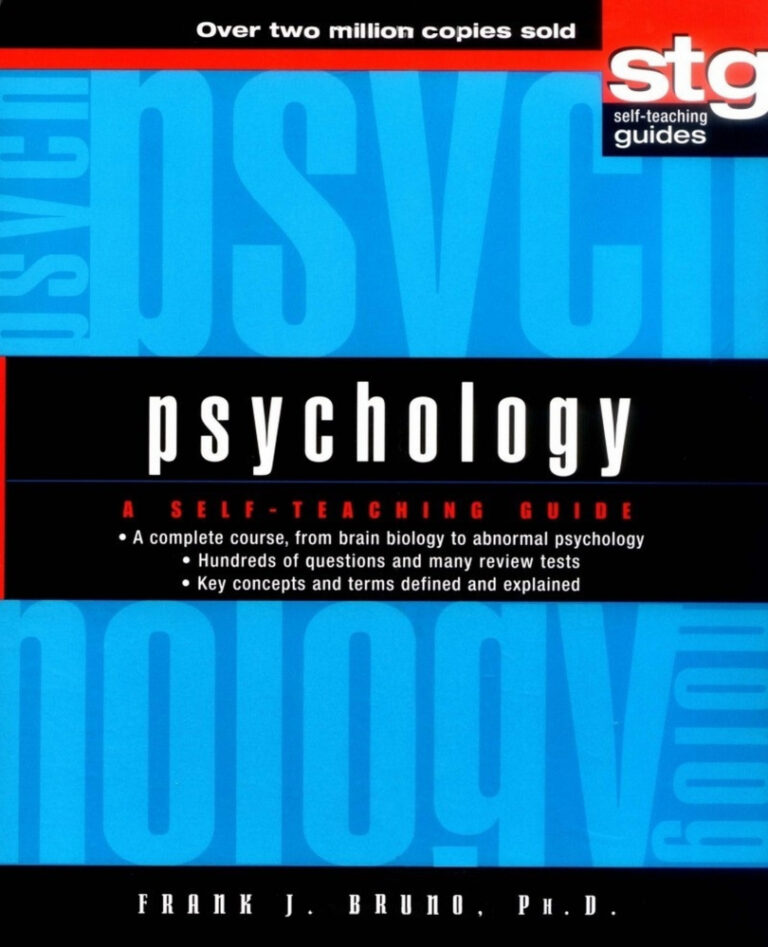 Psychology A Self Teaching Guide English Kitap Kapağı