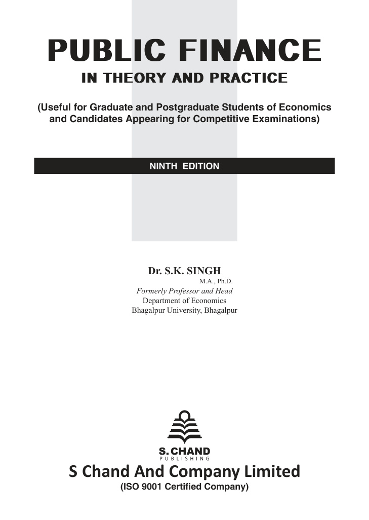 Public Finance in Theory and Practice PDF Download