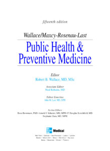 Public Health and Preventive Medicine Robert Wallace Z Library Kitap Kapağı