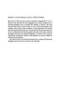 Purely Functional Data Structures Kitap Kapağı