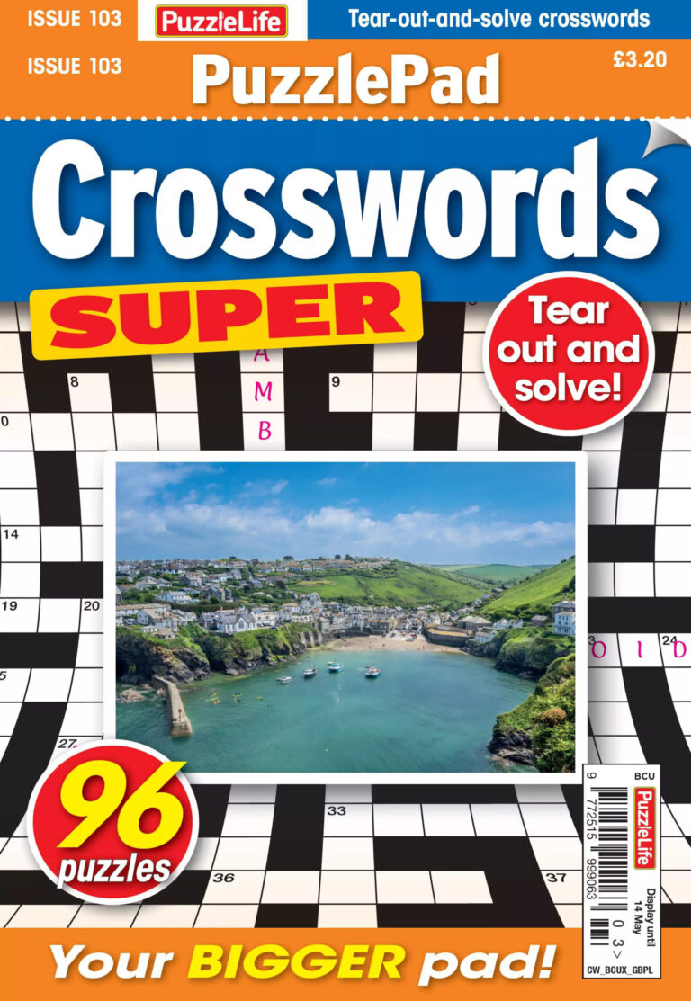 PuzzleLife PuzzlePad Crosswords Super Issue 103 2026 PuzzleLife PuzzlePad Crosswords Super Kitap Kapağı