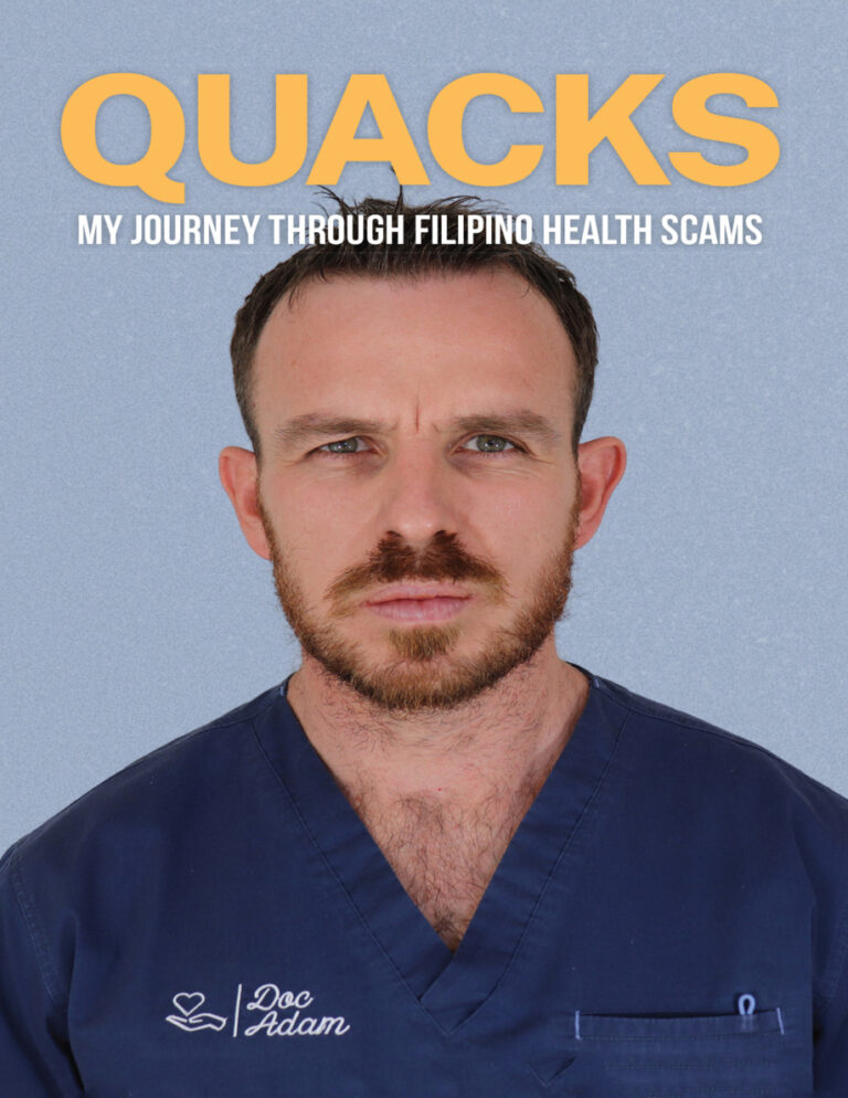 Quacks My Journey through Filipino Health Scams Adam Smith Kitap Kapağı