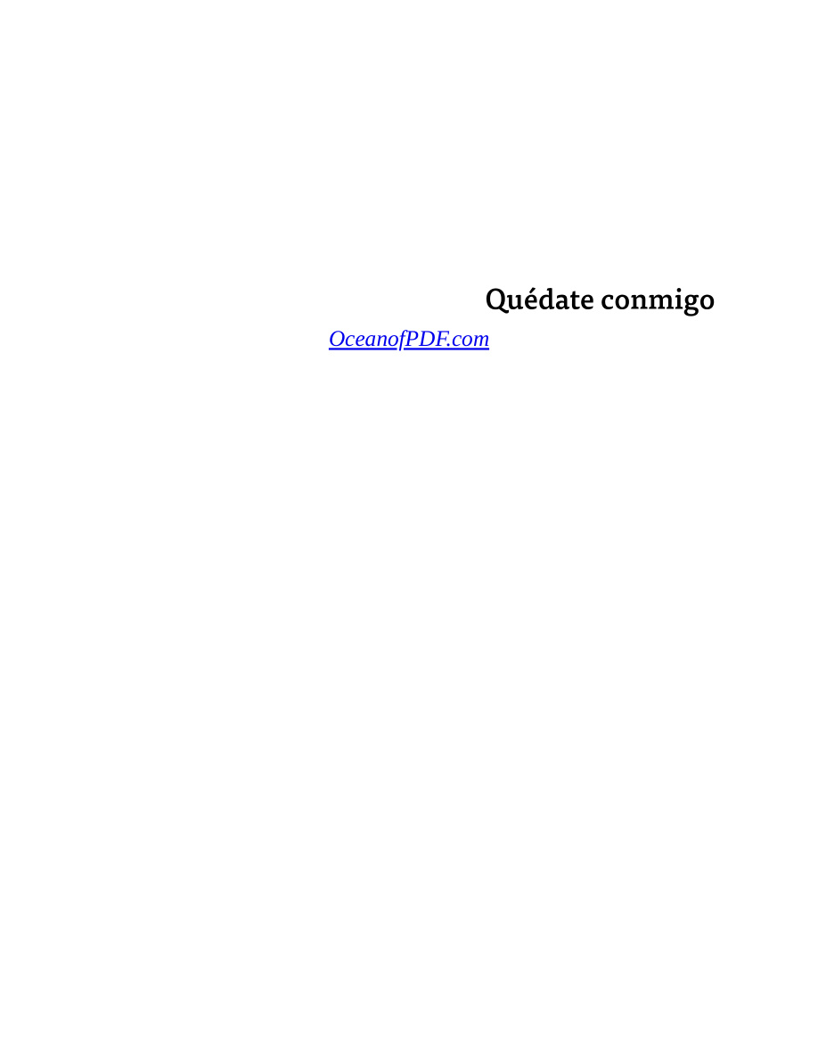 Quédate conmigo PDF Download