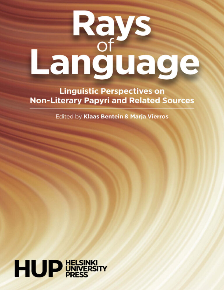 Rays of Language Klaas Bentein Marja Vierros Kitap Kapağı