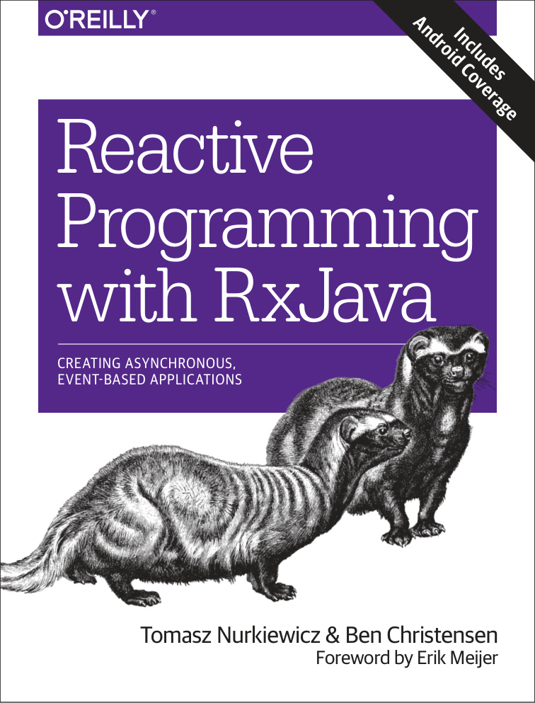 Reactive Programming with RxJava Kitap Kapağı