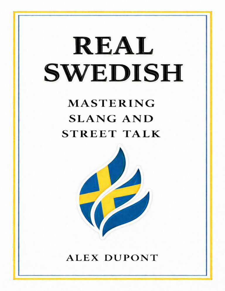 Real Swedish Mastering Slang and Street Talk Alex dupont Kitap Kapağı