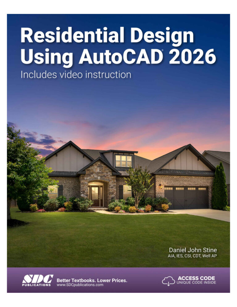 Residential Design Using AutoCAD 2026 Daniel John Stine Kitap Kapağı