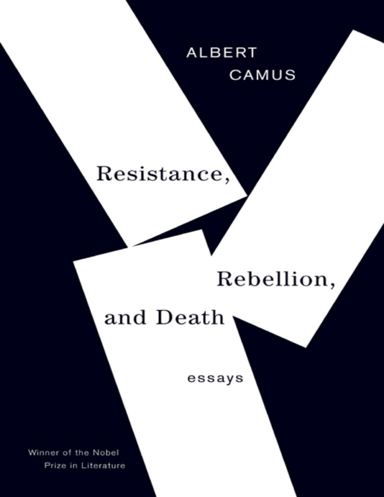 Resistance Rebellion and Death Albert Camus Kitap Kapağı