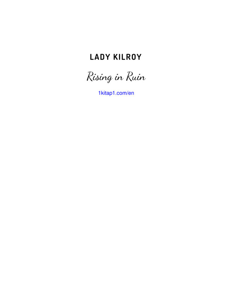 Rising in Ruin Lady kilroy Kitap Kapağı