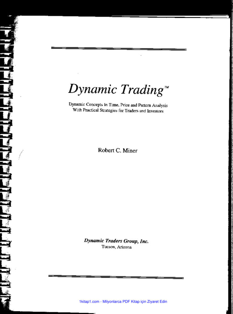 Robert Miner Dynamic Trading Dynamic Concepts i 240724 Kitap Kapağı