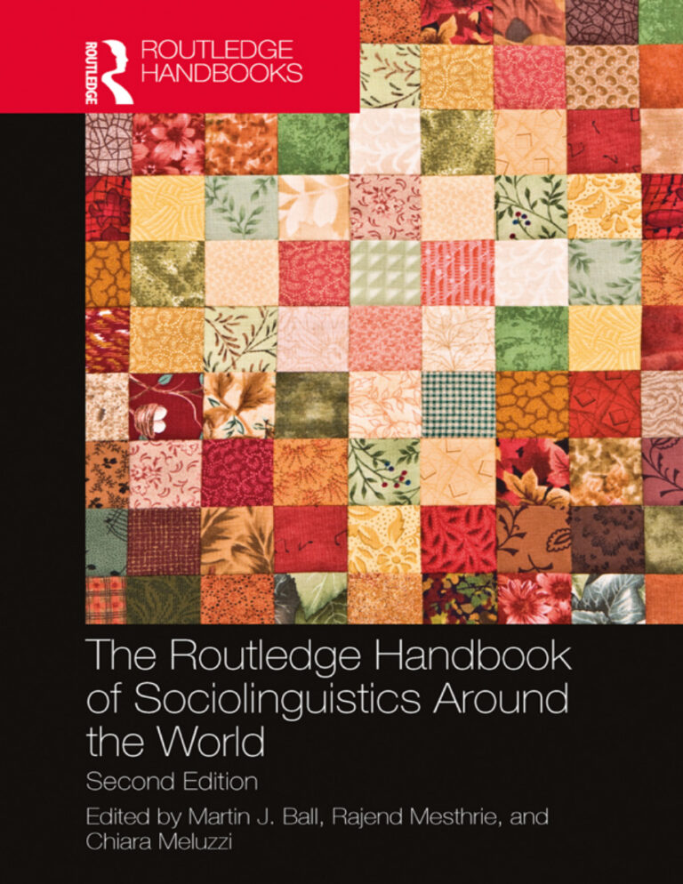 Routledge Handbook of Sociolinguistics 2nd E Martin J Ball Kitap Kapağı