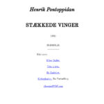 STAEKKEDE VINGER Danish Edition Henrik Pontoppidan Kitap Kapağı