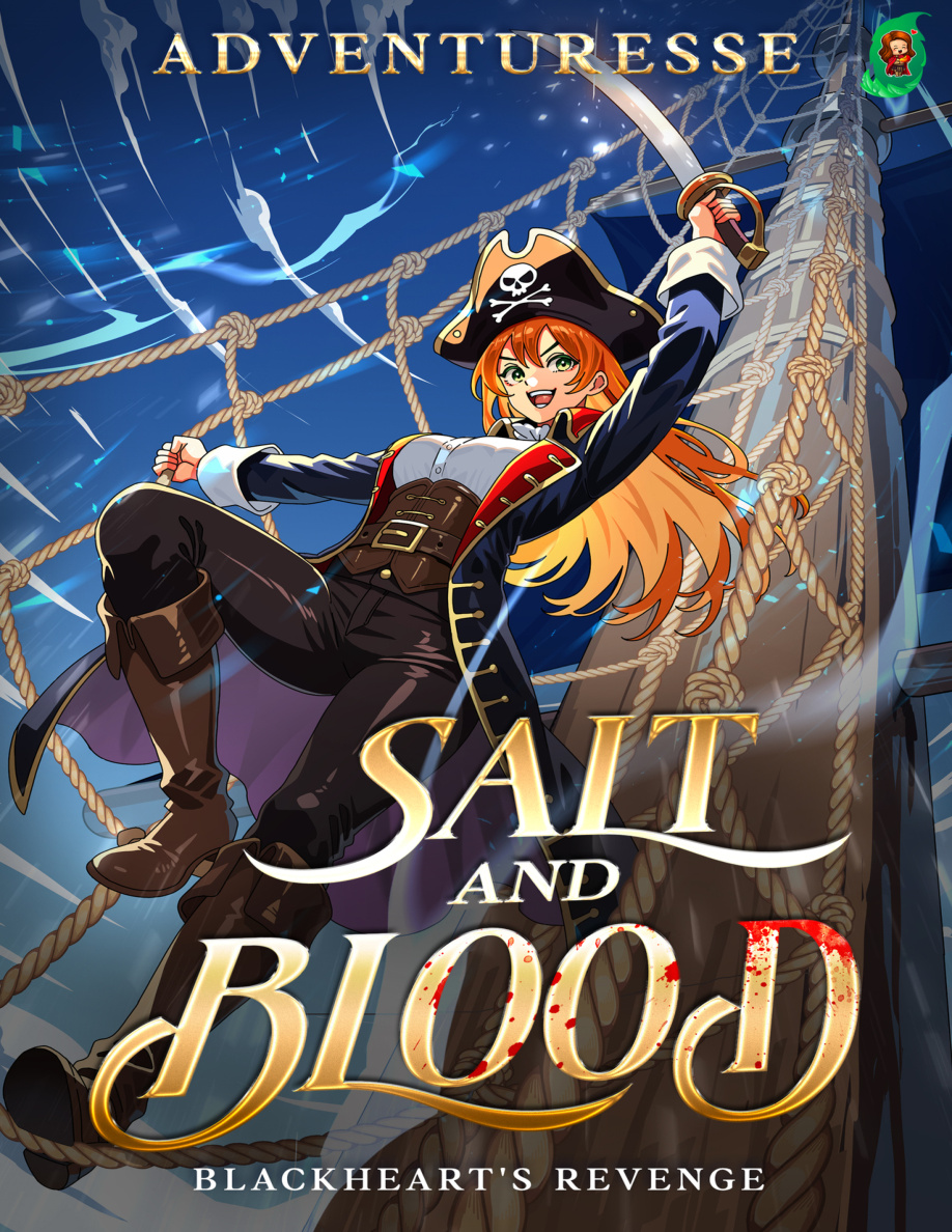 Salt and Blood Blackhearts Revenge Adventuresse Kitap Kapağı