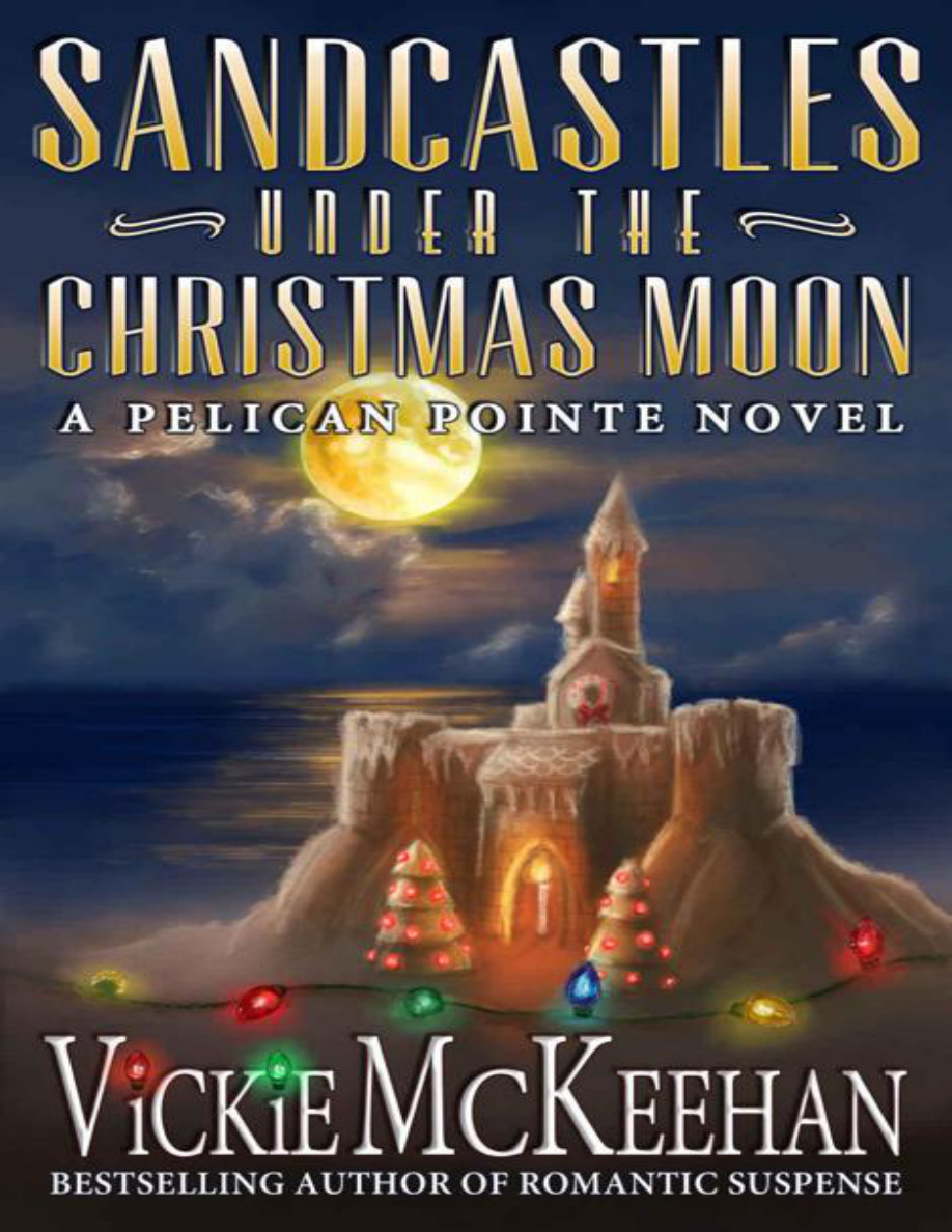 Sandcastles Under The Christmas Moon Vickie McKeehan Kitap Kapağı