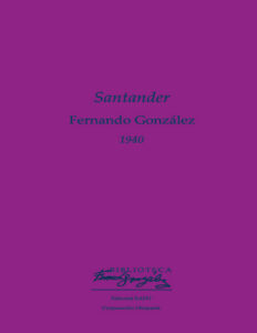 Santander Spanish Edition Fernando Gonzales Kitap Kapağı