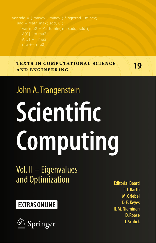 Scientific Computing Volume II Eigenvalues Kitap Kapağı
