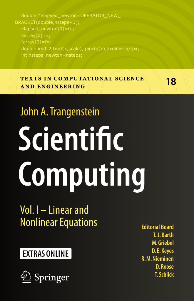 Scientific Computing Volume I Linear Kitap Kapağı