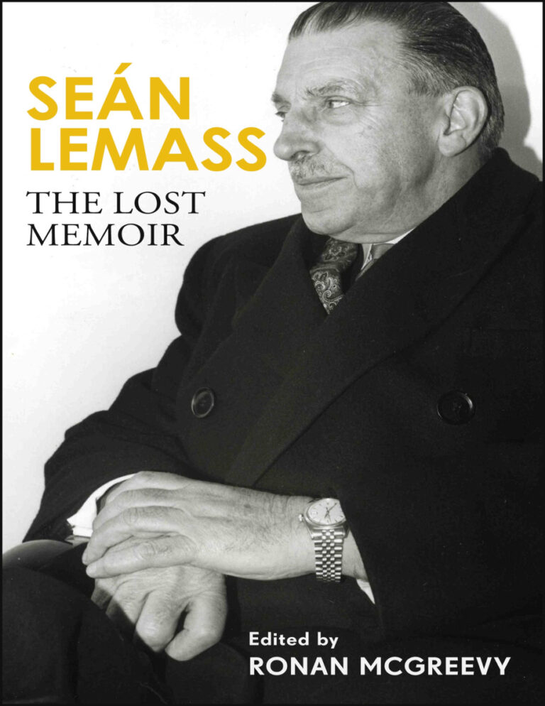 Sean Lemass The Lost Memoir Ronan McGreevy Kitap Kapağı