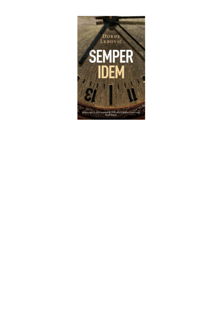 Semper idem Serbian Edition Dorde Lebovic Kitap Kapağı