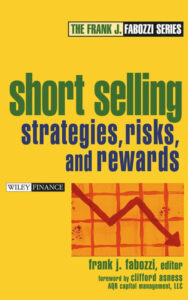 Short Selling Strategies Risks and Rewards FRANK J FABOZZI Kitap Kapağı
