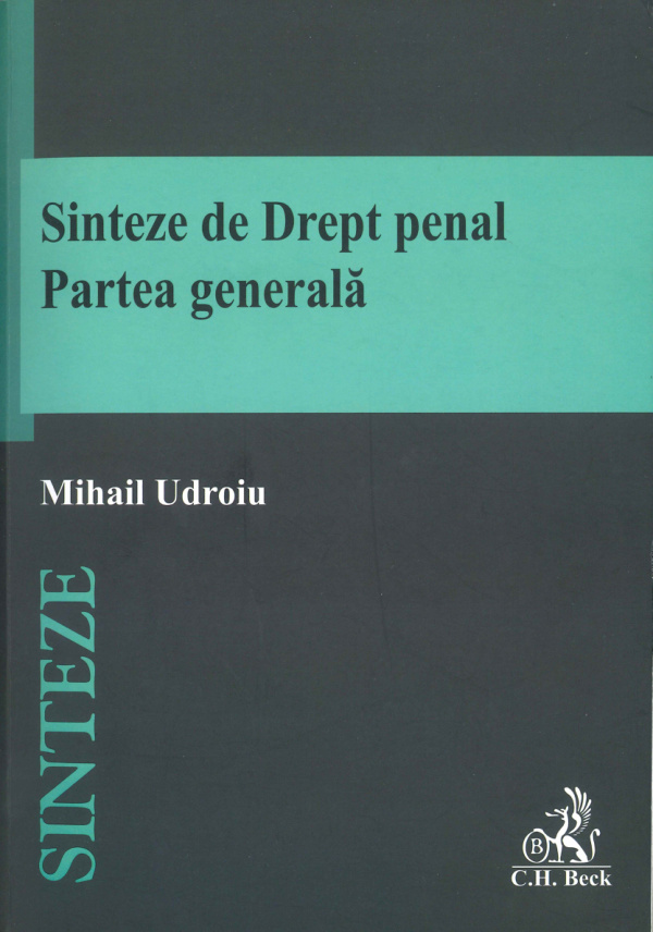 Sinteze de Drept penal Partea generala Romanian Edition Mihail Udroiu Kitap Kapağı