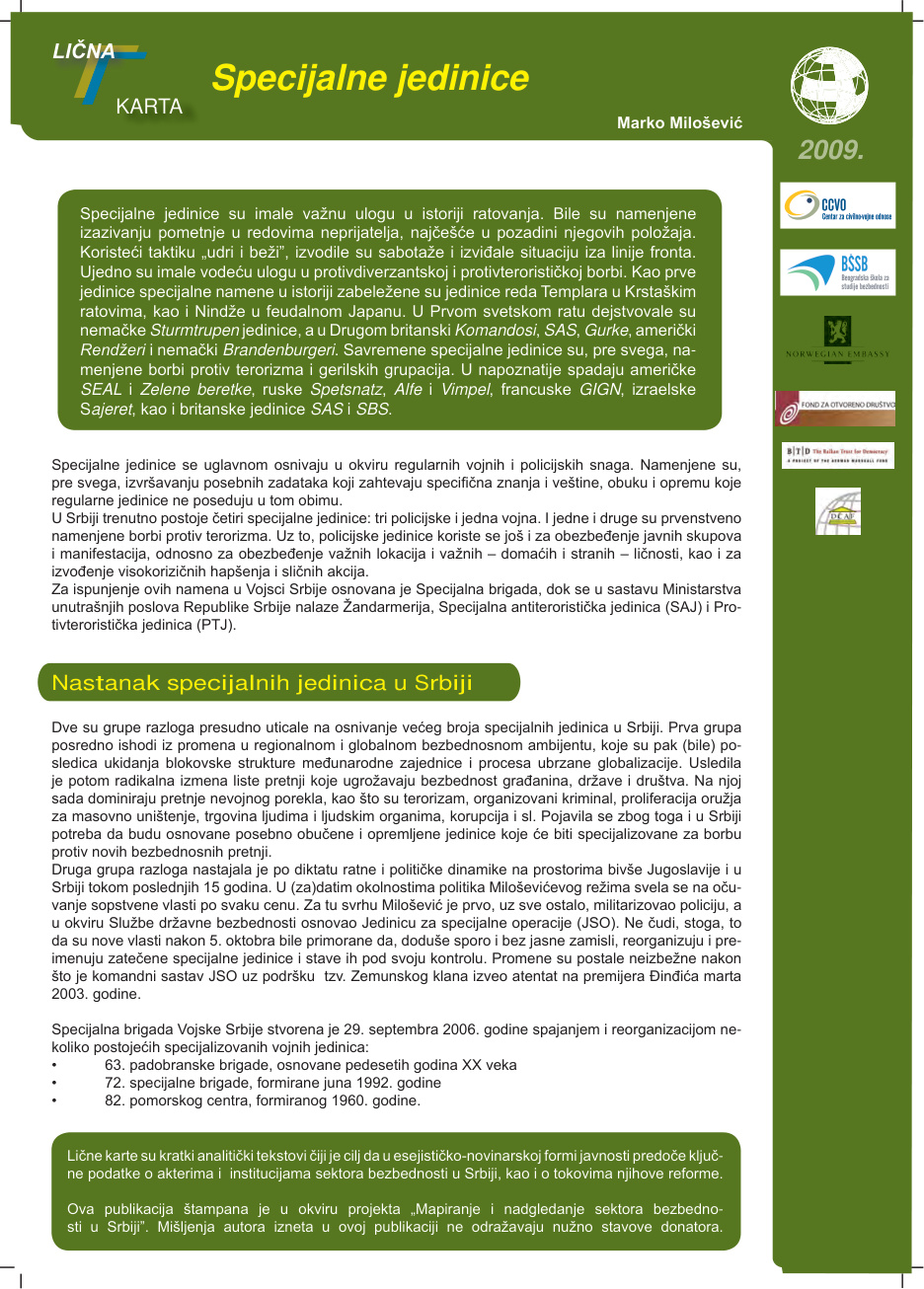 Specijalne jedinice PDF Download