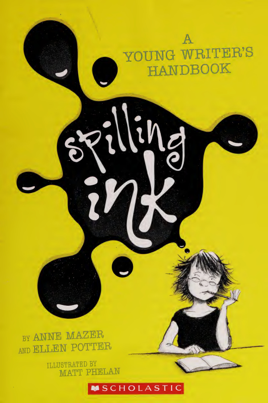 Spilling Ink Ellen Potter Kitap Kapağı