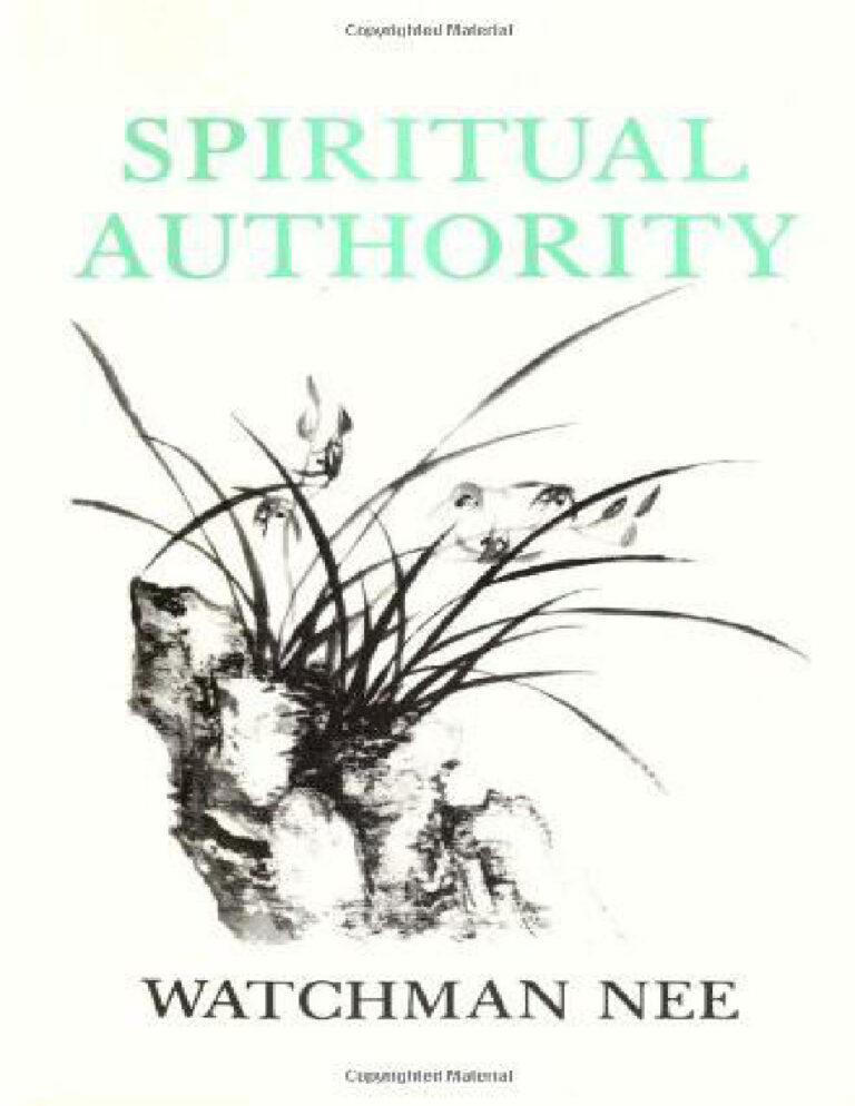 Spiritual Authority Watchman Nee Kitap Kapağı