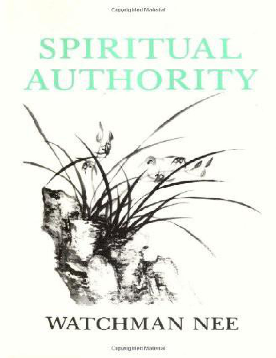 Spiritual Authority Watchman Nee Kitap Kapağı