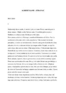 Stranac Serbian Edition Albert Camus Kitap Kapağı