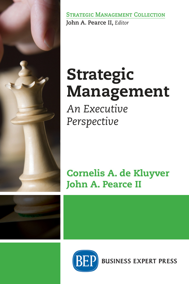 Strategic Management An Executive Perspective de Kluyver Kitap Kapağı