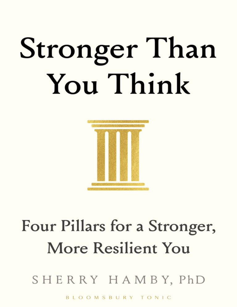 Stronger Than You Think Sherry Hamby Kitap Kapağı