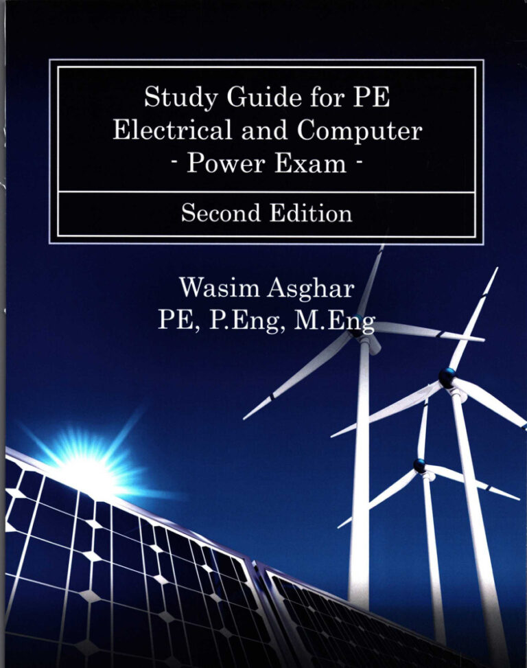 Study Guide for PE Electrical and Computer Power Exam Asghar PE Kitap Kapağı
