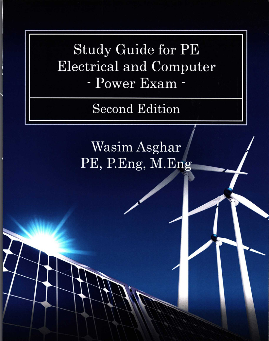 Study Guide for PE Electrical and Computer Power Exam Asghar PE Kitap Kapağı
