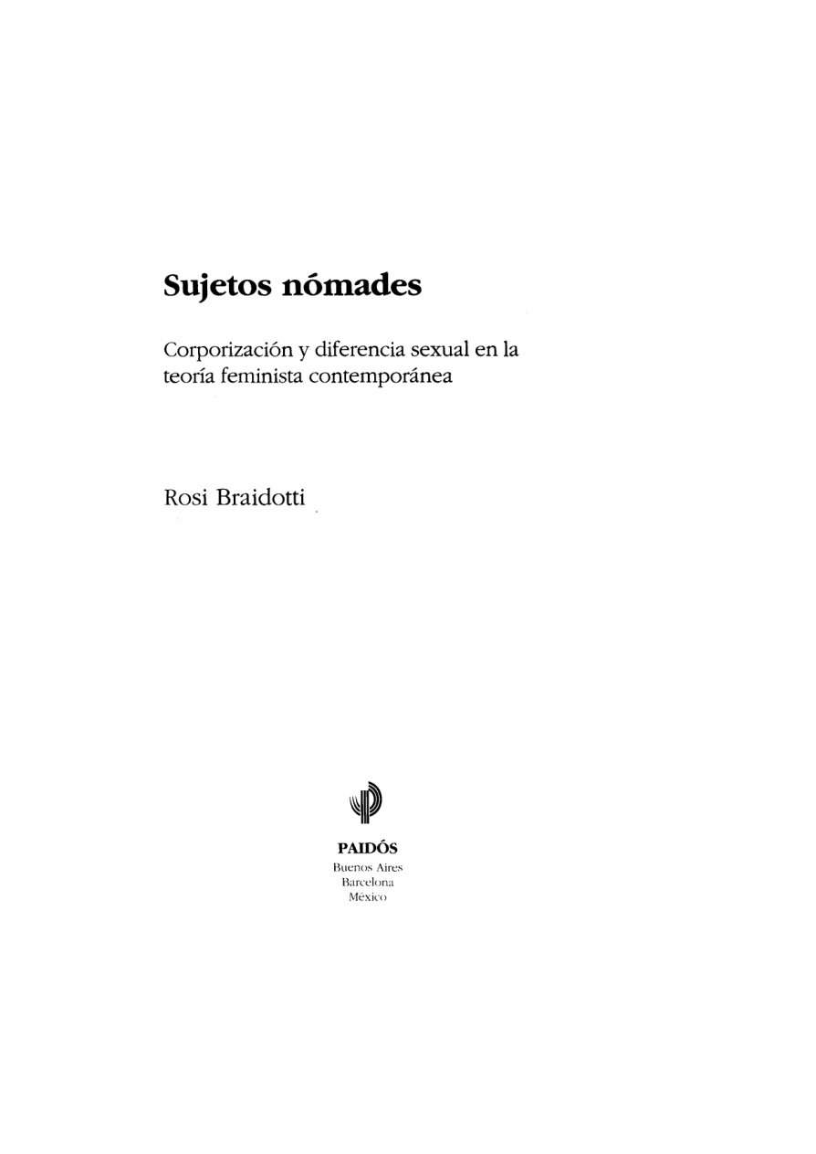 Sujetos nómades PDF Download