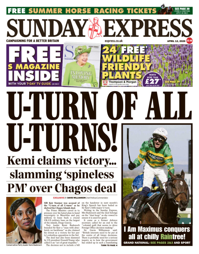 Sunday Express April 12 2026 Sunday Express Kitap Kapağı