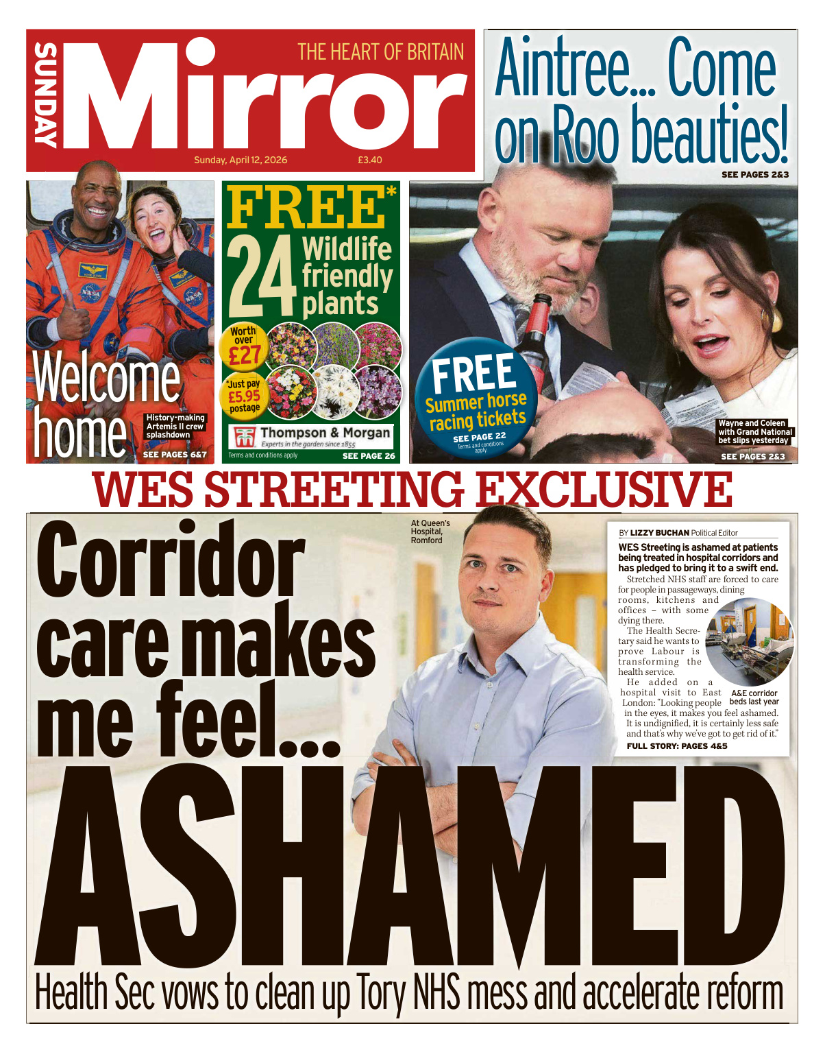Sunday Mirror April 12 2026 Sunday Mirror Kitap Kapağı