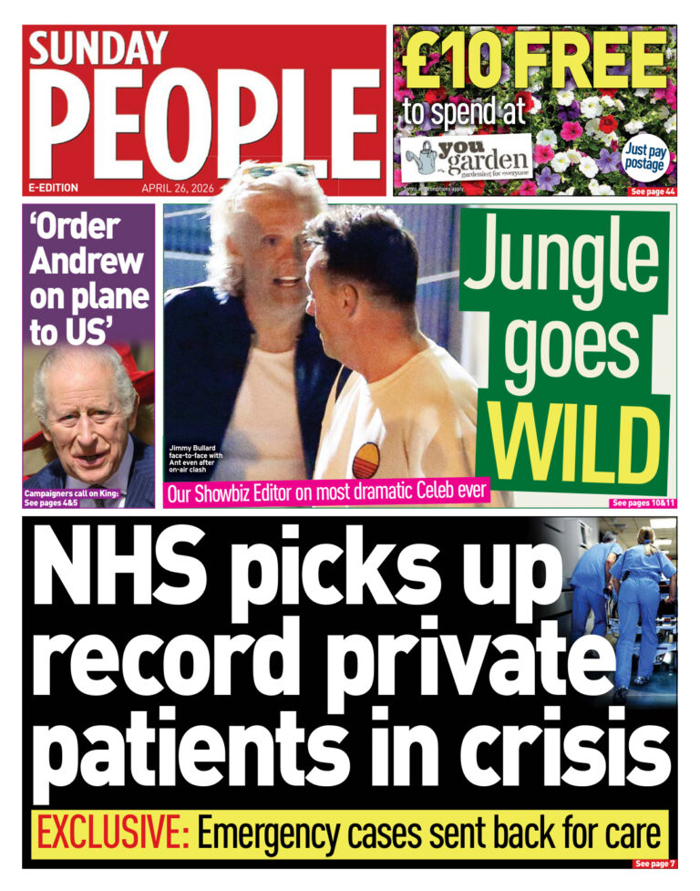 Sunday People April 26 2026 Sunday People Kitap Kapağı