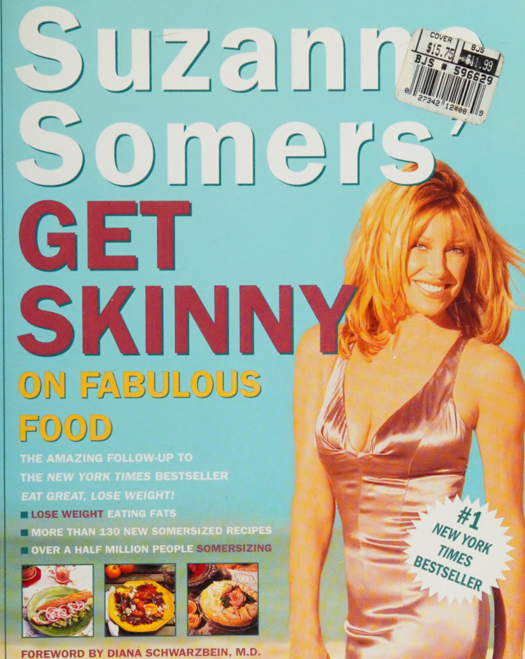 Suzanne Somers Get Skinny on Fabulous Food Suzanne Somers Kitap Kapağı