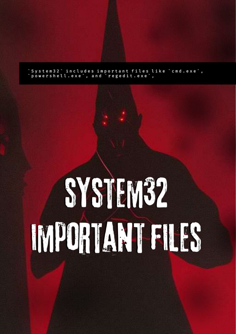 System32 Important Files Kitap Kapağı